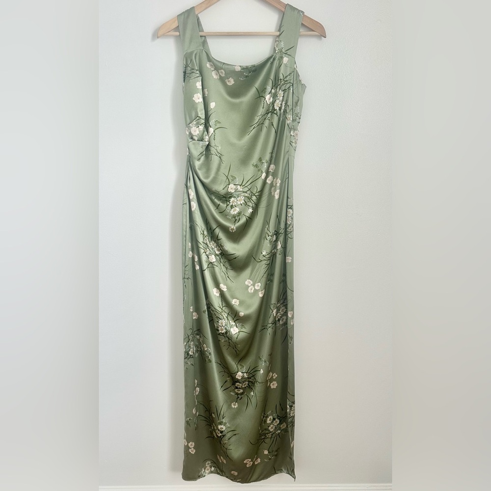 reformation earl silk dress in bonita | 100% silk maxi dress | size 10 - Picture 2 of 8